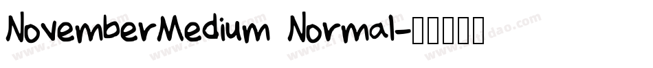 NovemberMedium Normal字体转换